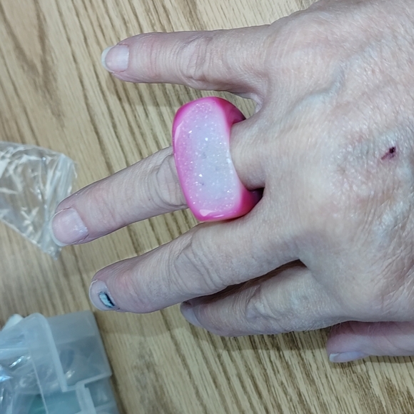 Agate Druzy Ring - Picture 7 of 8